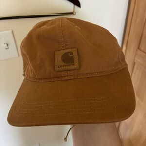 Carhartt Brown Logo Adjustable Strapback Hat Workwear Cap One Size